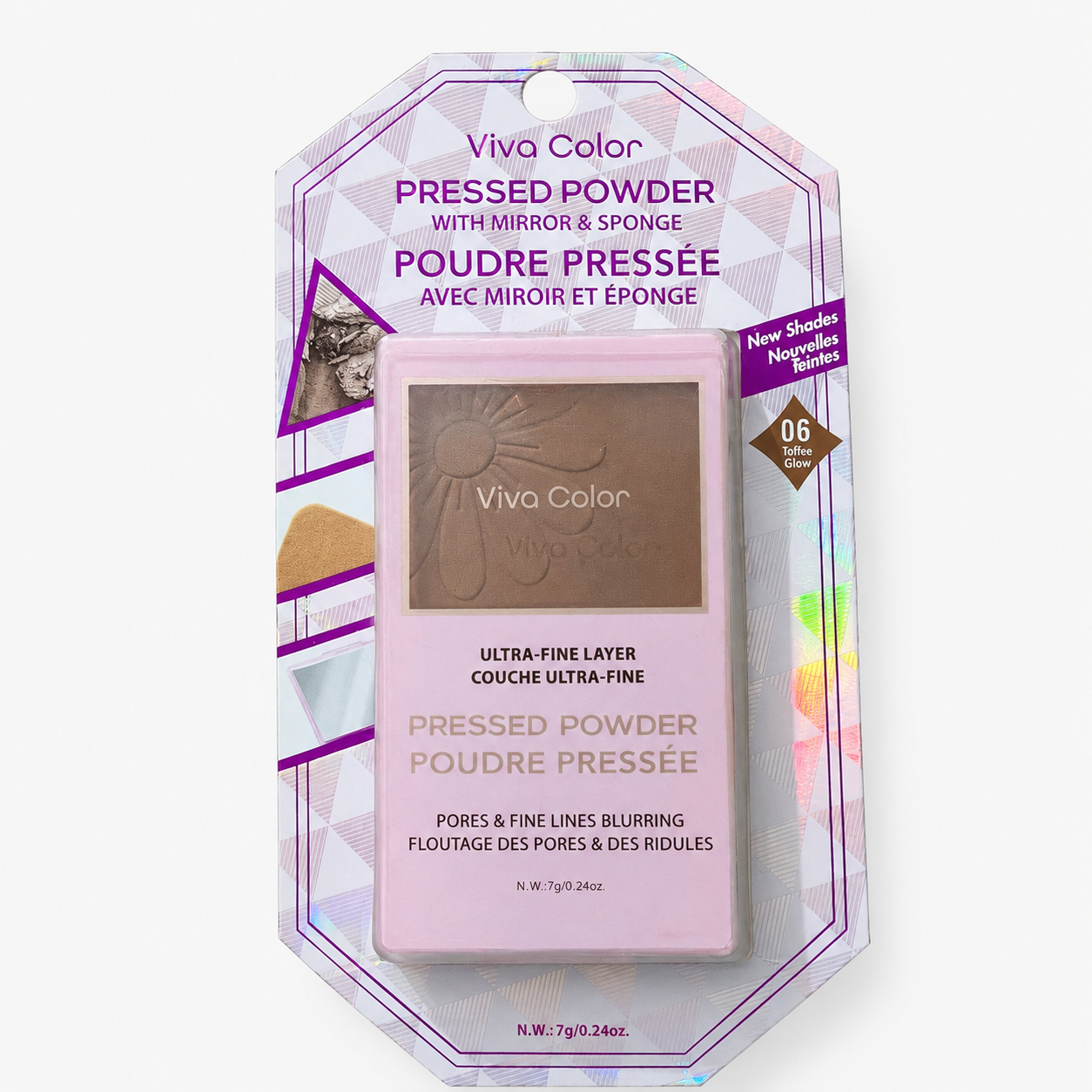 Pressed Powder With Mirror And Sponge
