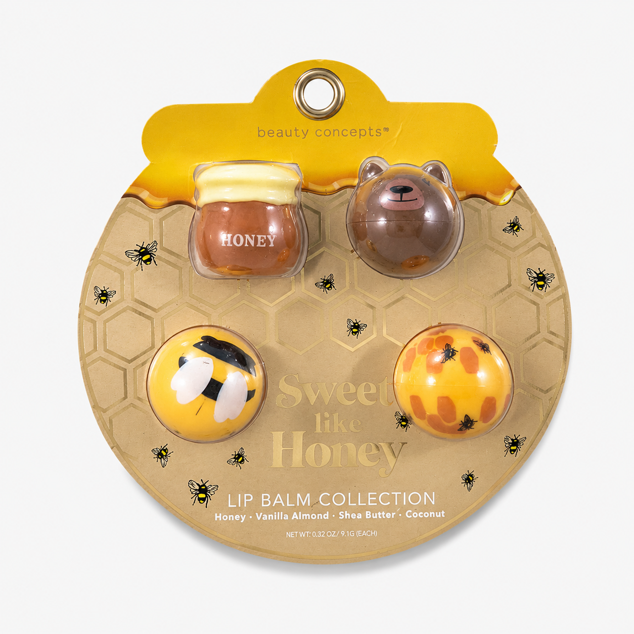 Beauty Concepts – Sweet Like Honey Lip Balm Collection (4 Pack)
