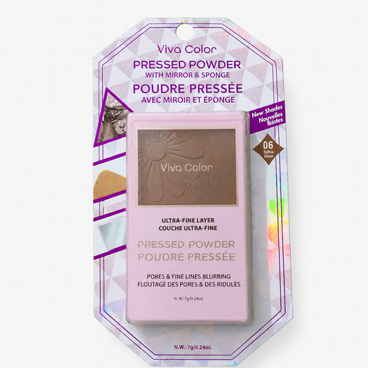 Pressed Powder With Mirror And Sponge