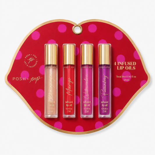 Posh + Pop 4 INFUSED LIP OILS