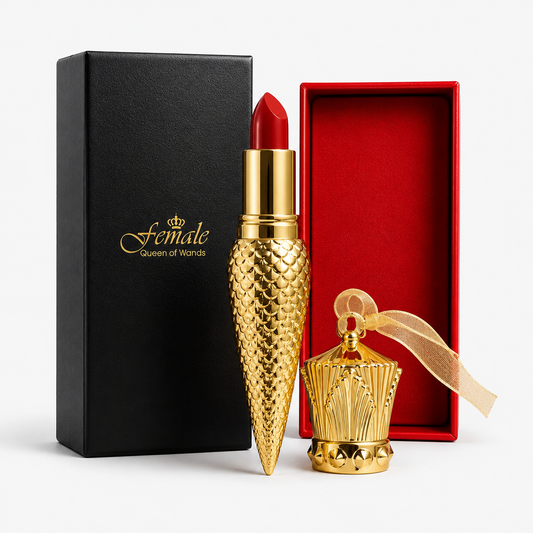 Female Queen of Wands – Luxury Red Lipstick Gift Set