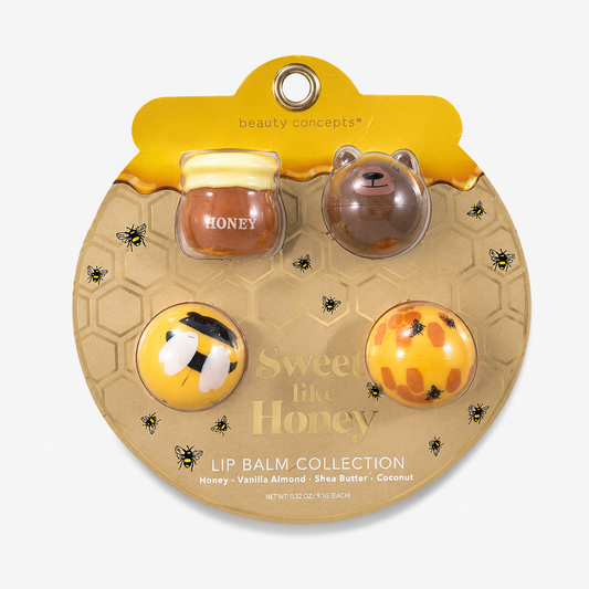 Beauty Concepts – Sweet Like Honey Lip Balm Collection (4 Pack)