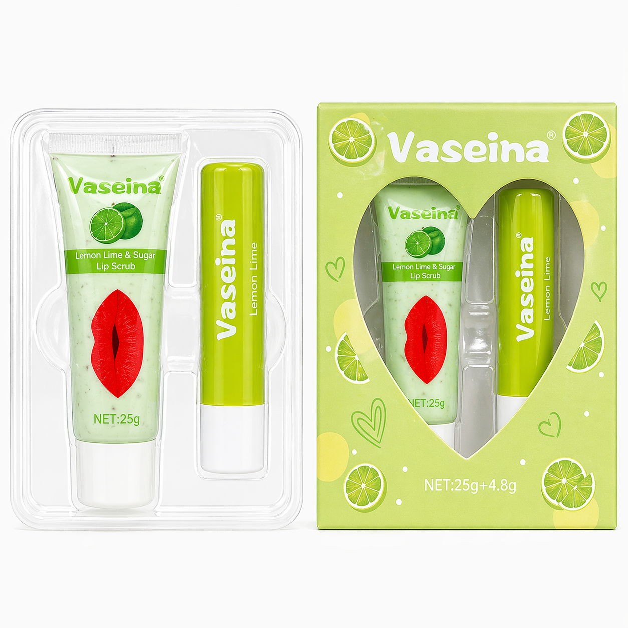 Scented Lip Scrub & Lip Balm Set
