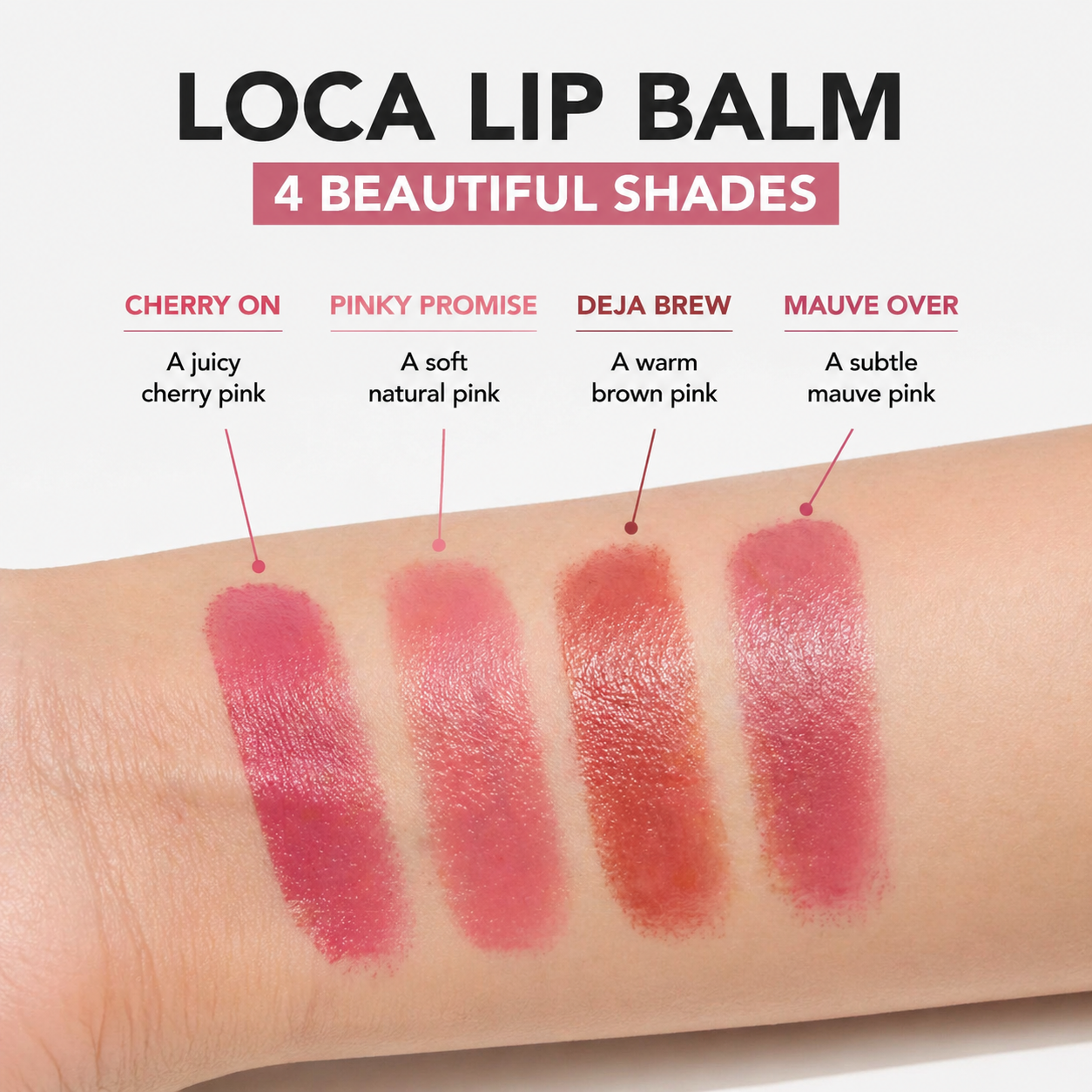 LOCA Tinted Moisturizer Lip Balms
