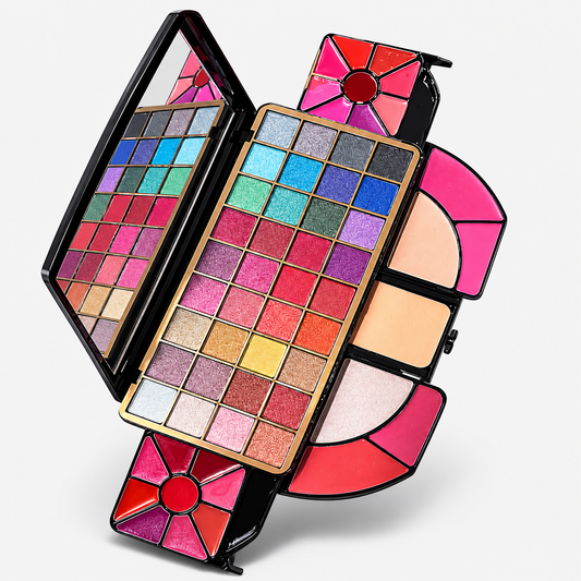 All-in-One Professional Makeup Kit – Eyeshadow, Blush, Highlighter & Lip Palette